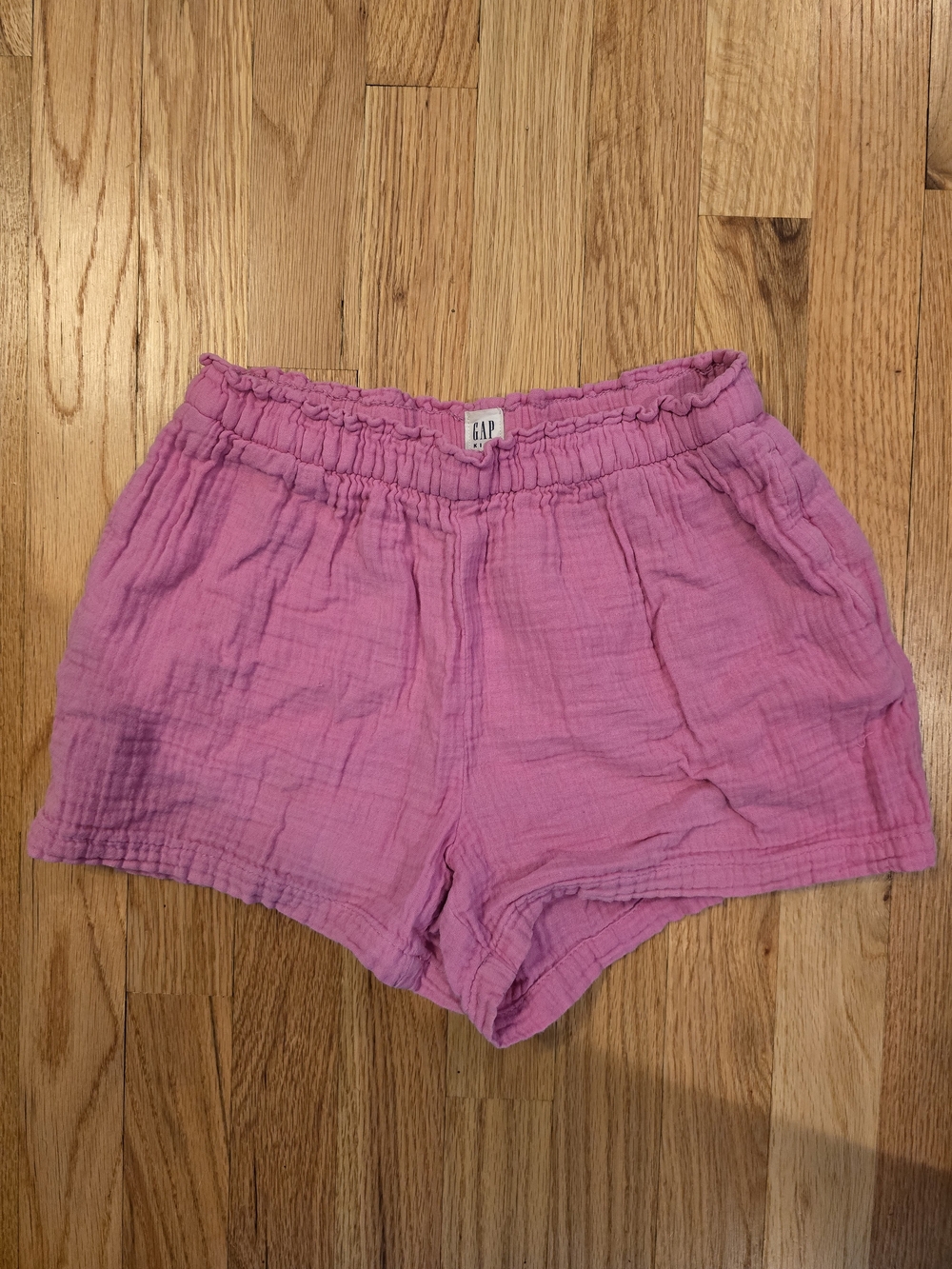 GAP Bubblegum Pink Cotton Gauze Girls Shorts